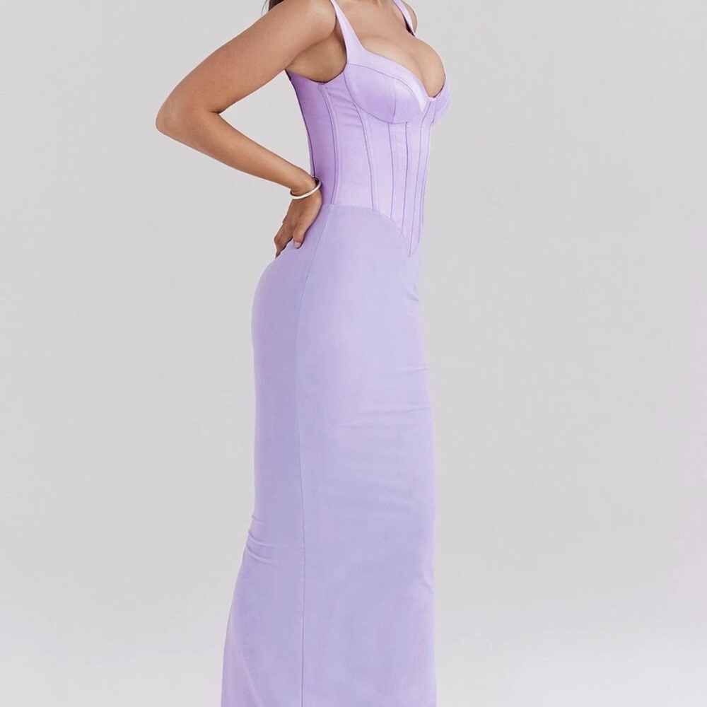 House of CB Lavender Corset Slip Dress orchid breeze small - Picture 9 of 13